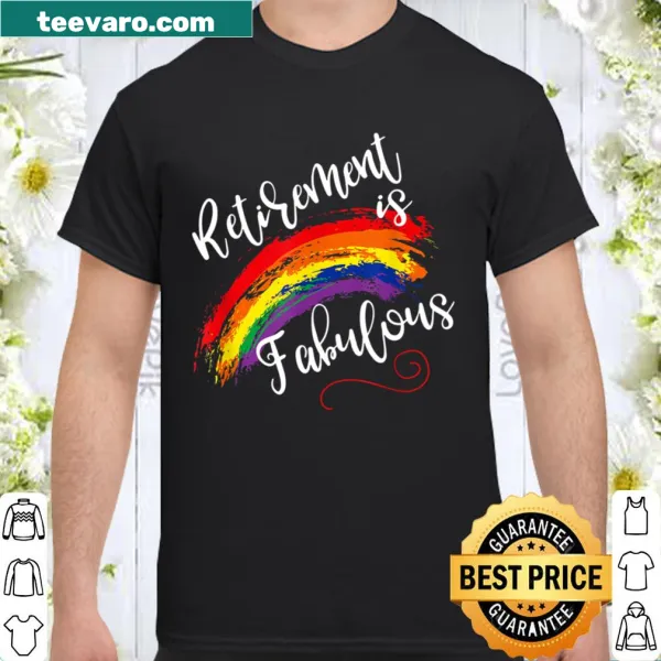 Funny retirement shirt for gay men with playful graphic
