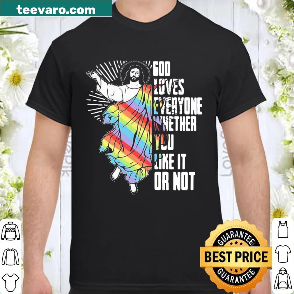 Inspirational graphic tee with message about love and inclusivity