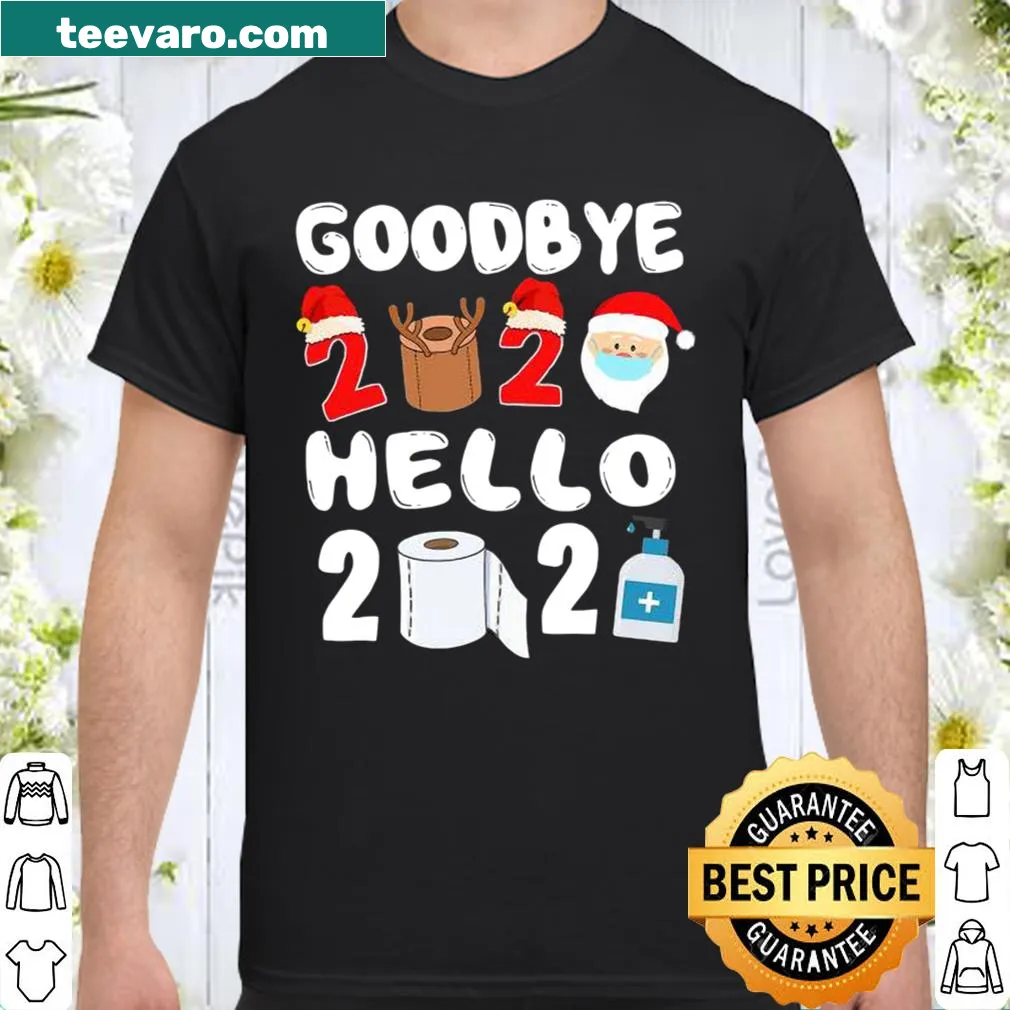 Funny New Year shirt with toilet paper and mask design