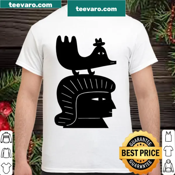 Artistic shirt featuring happiness theme through paper cutting
