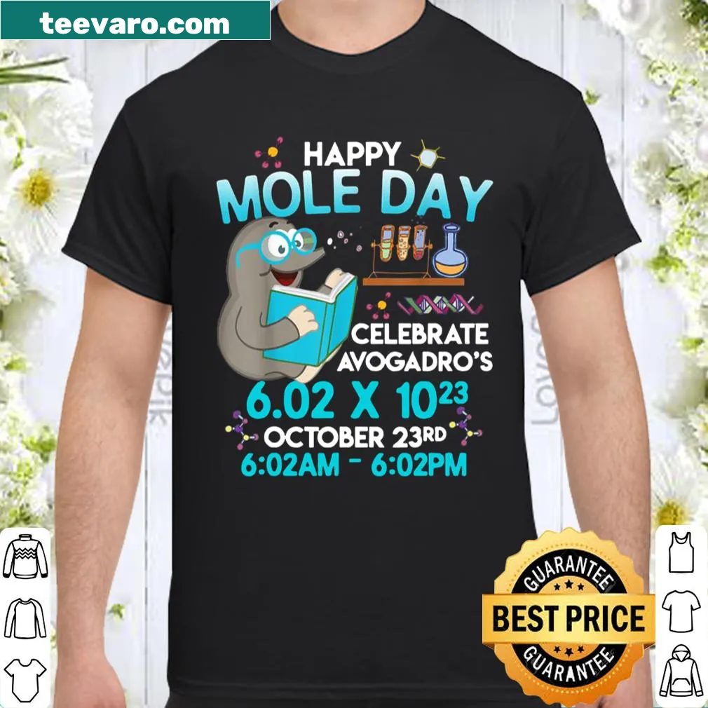 Mole Day themed shirt for chemistry enthusiasts and teachers