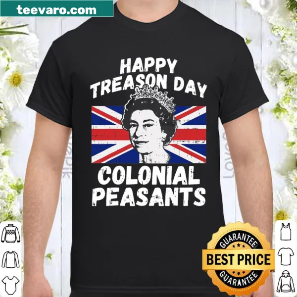 Vintage graphic celebrating Fourth of July with colonial peasants