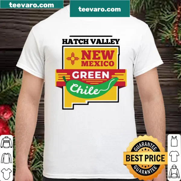 Illustrated Hatch chiles on a shirt celebrating New Mexican cuisine