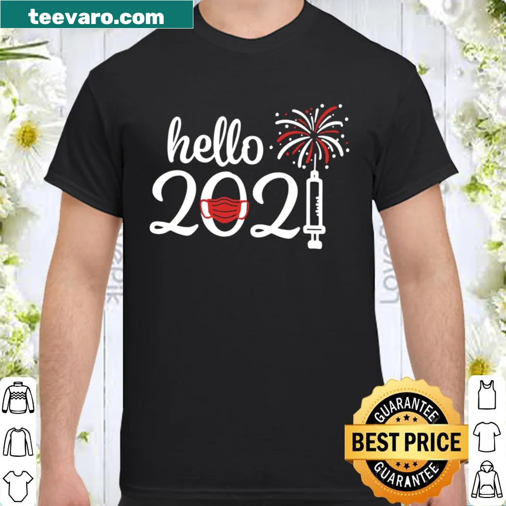Funny New Year shirt with 'Hi 2021 Bye 2020' text