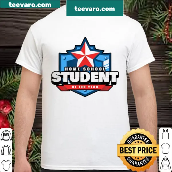 Celebratory shirt for home school students with bold text