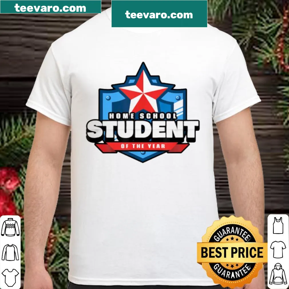 Celebratory shirt for home school students with bold text