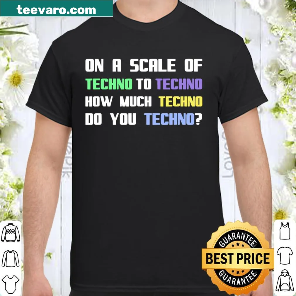 Humorous shirt about techno music culture