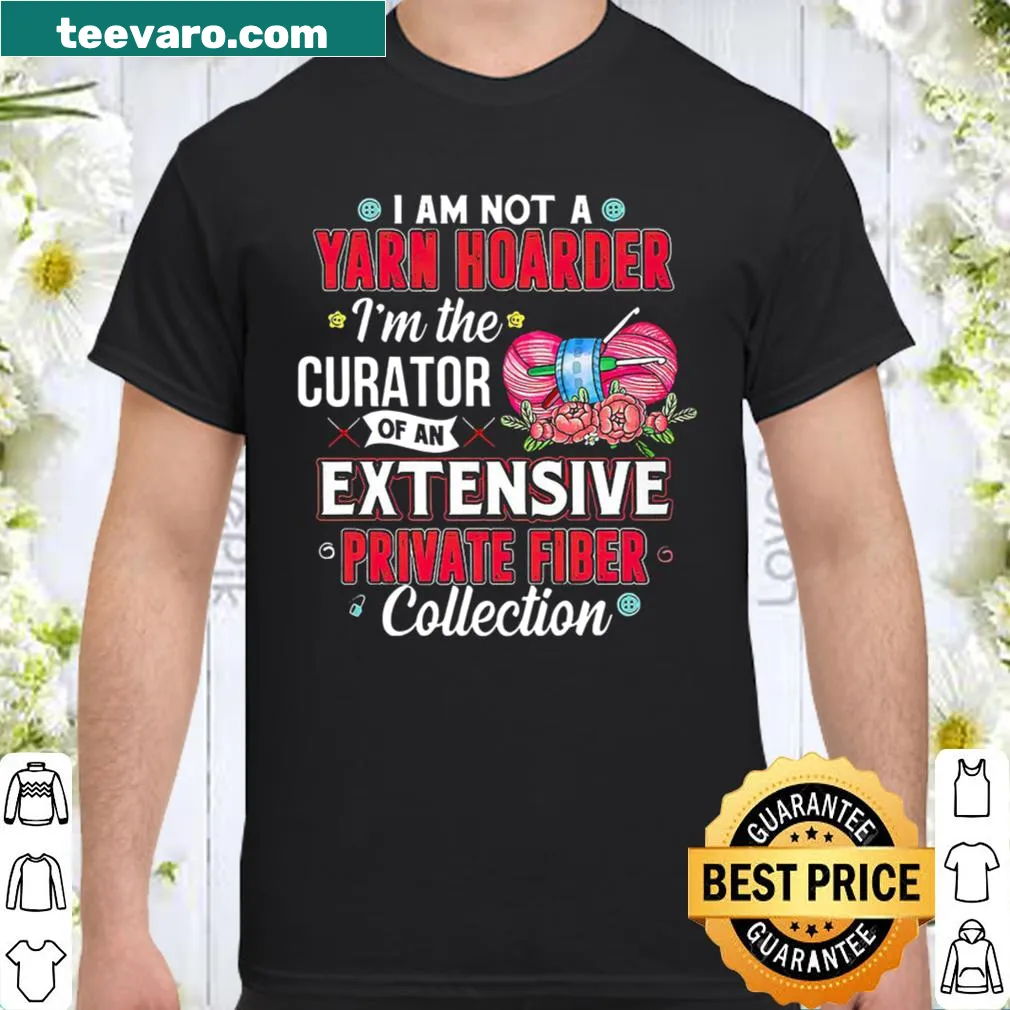 Humorous t-shirt declaring a love for yarn collection
