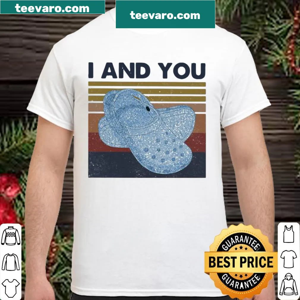 Vintage-style shirt with the phrase 'I And You Cross'