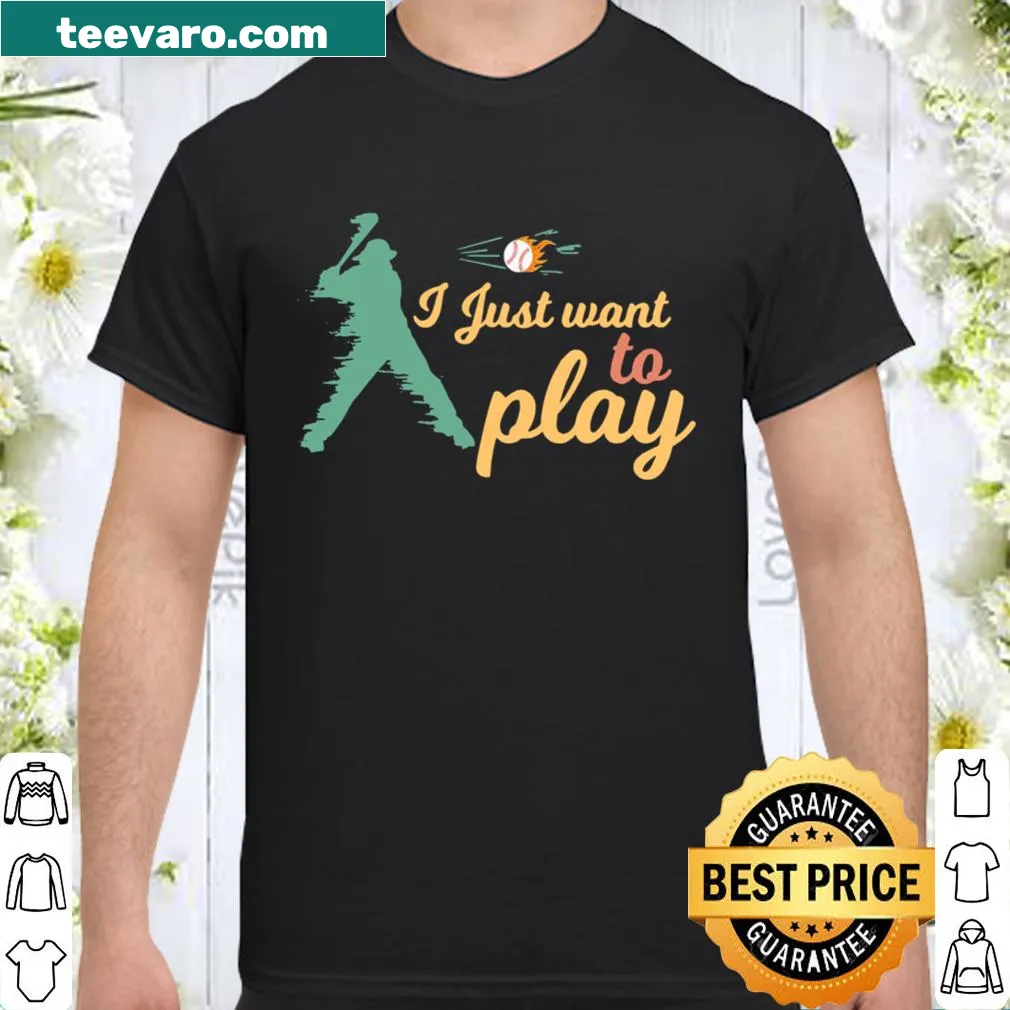Playful baseball shirt with mask graphic and fun text