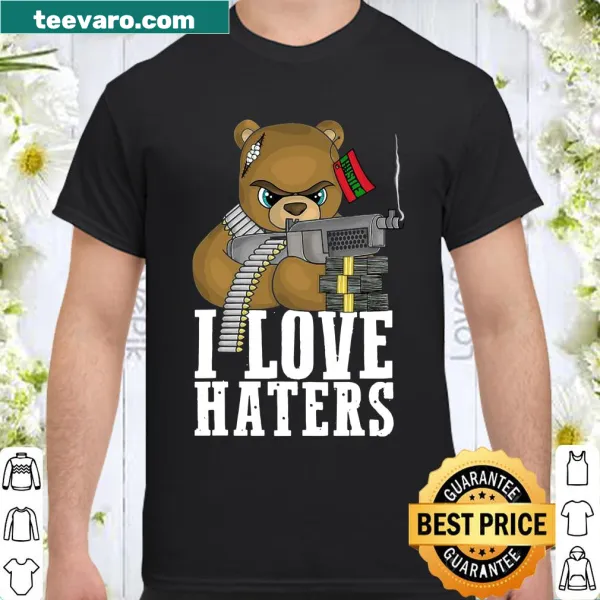Entrepreneur shirt with bold text about loving haters