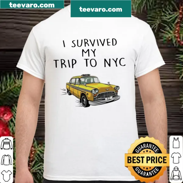Typography shirt celebrating survival of NYC trip