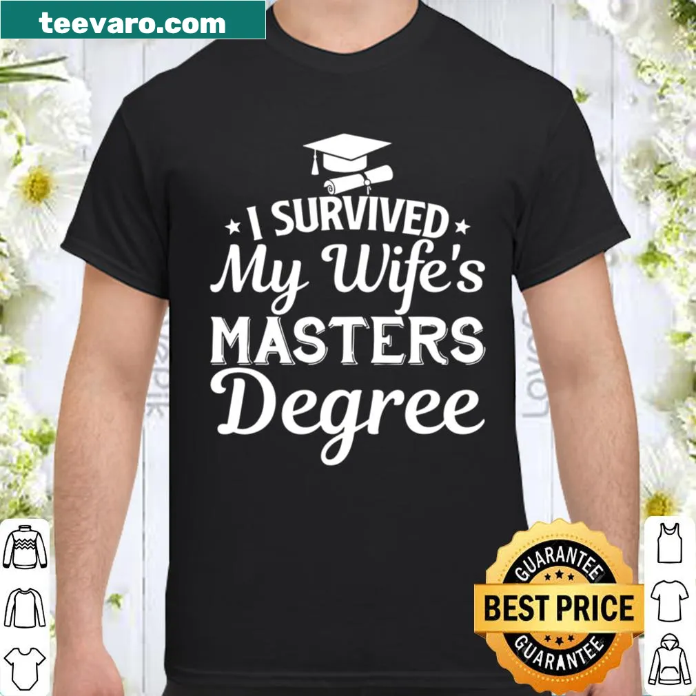 Proud husband shirt for surviving wife's graduation
