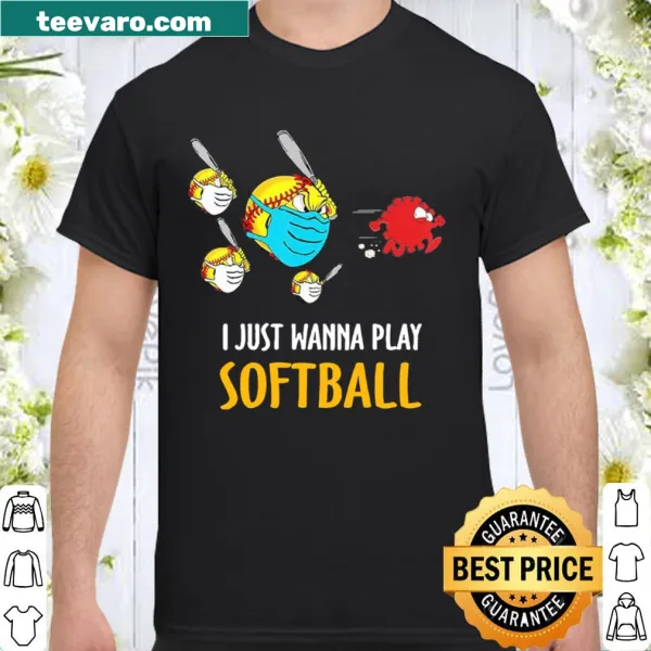 Playful softball shirt featuring a virus-themed slogan