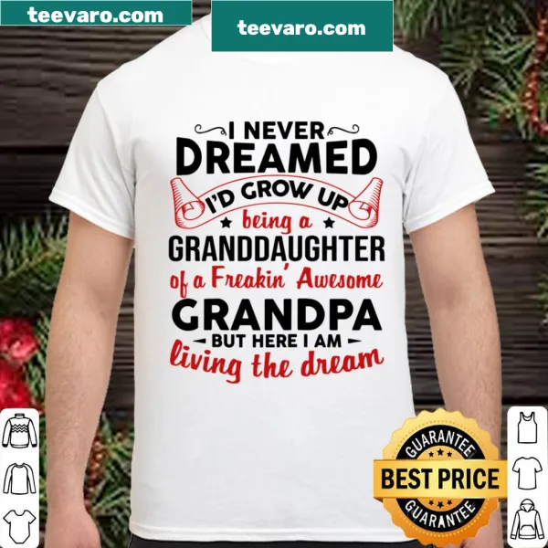 Raglan baseball shirt with the phrase about being a granddaughter