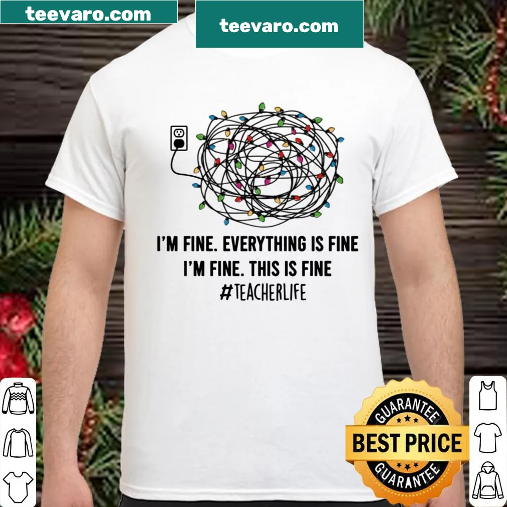 Funny Christmas T-shirt for teachers with humorous phrase