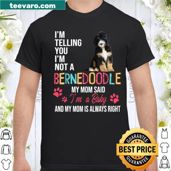 Cute shirt for Bernedoodle lovers with playful text