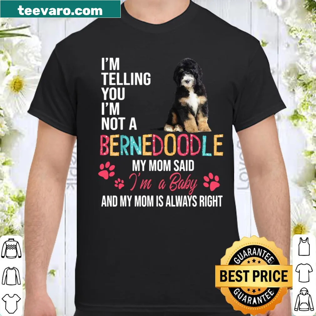 Cute shirt for Bernedoodle lovers with playful text