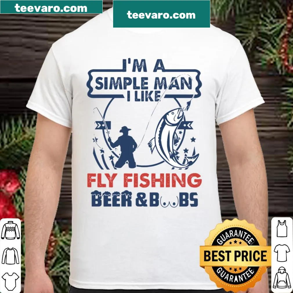 Fly fishing themed shirt featuring a bold typography design