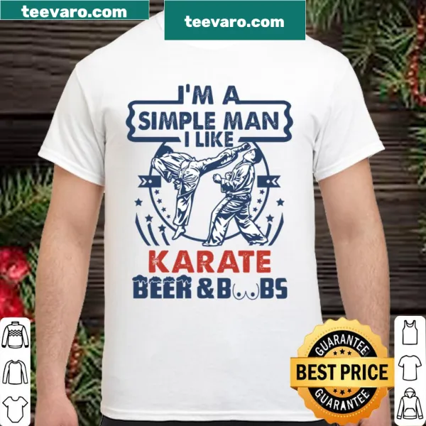 Karate themed shirt with a simple typography design