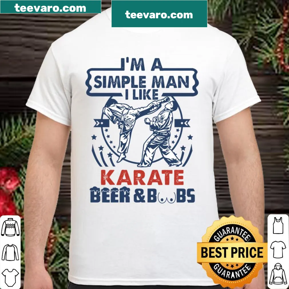 Karate themed shirt with a simple typography design