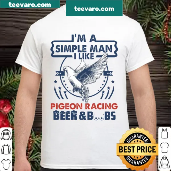 Pigeon racing themed shirt with bold typography