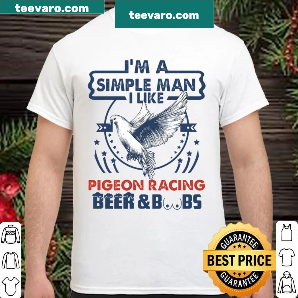 Pigeon racing themed shirt with bold typography