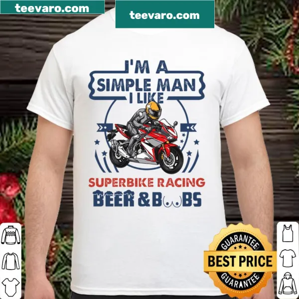Shirt featuring proud declaration for superbike racing enthusiasts