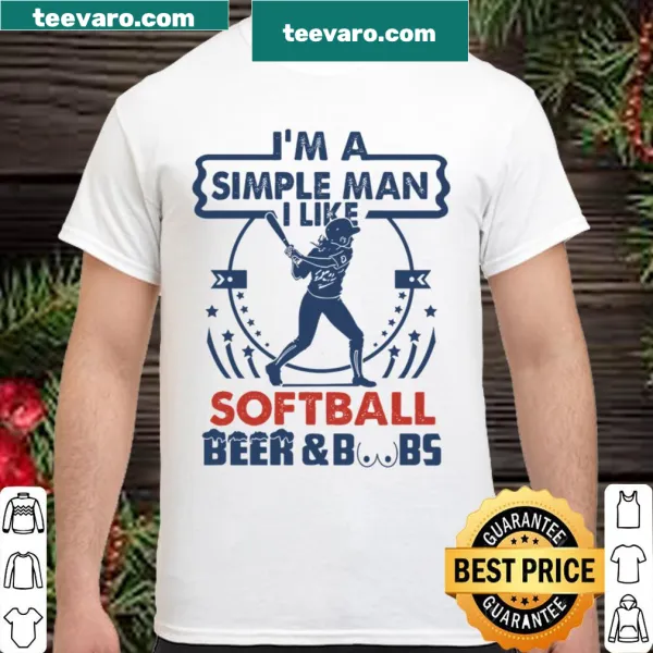 Softball themed shirt featuring simple typography design