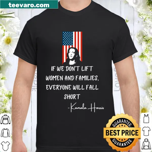 Inspirational shirt with text about empowering women and families