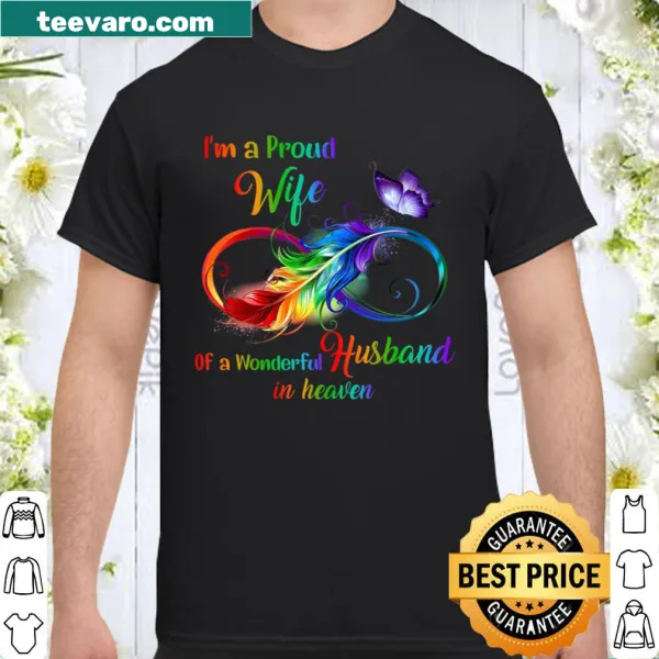 Sentimental shirt with 'Proud Wife of a Wonderful Husband' text