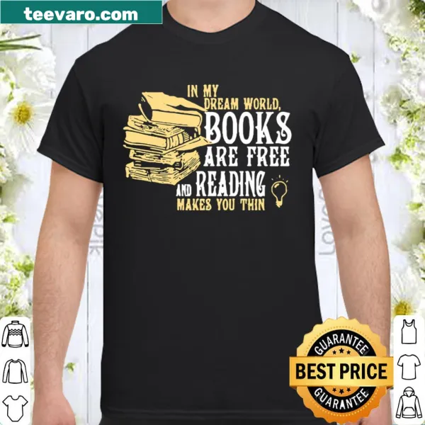 Inspirational reading quote t-shirt with bold typography