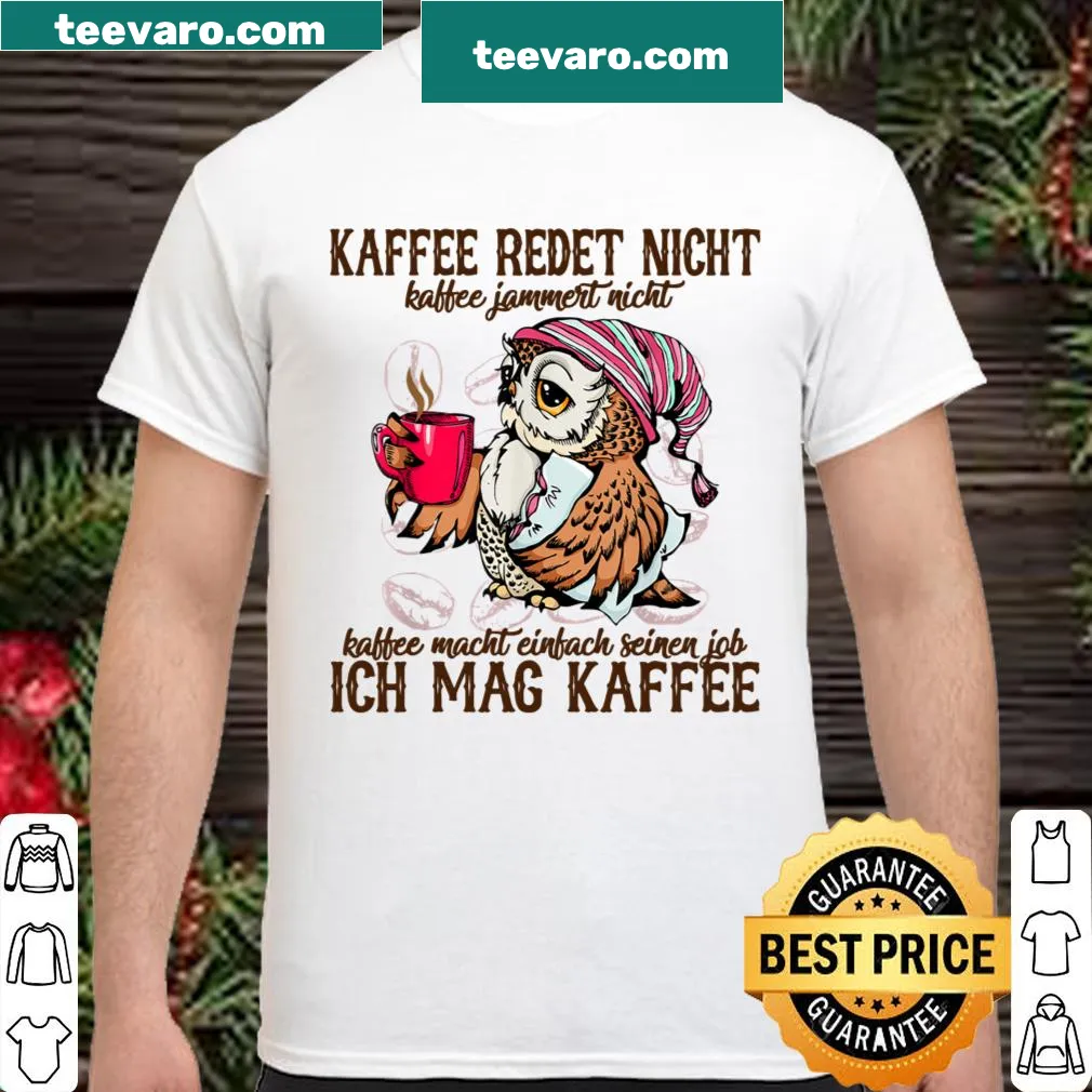 Coffee-themed shirt with humorous text about the power of coffee