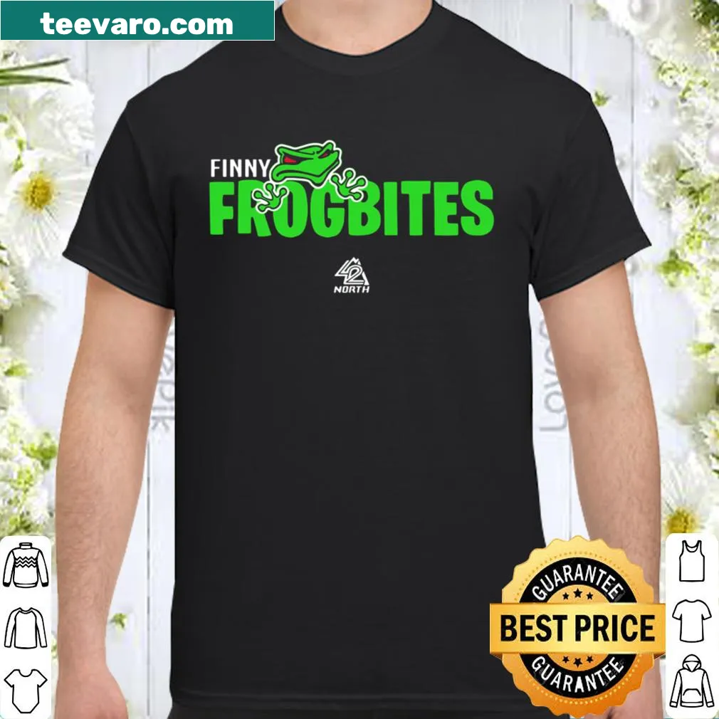 Adorable Finny Frogbites character shirt for kids who love gaming.
