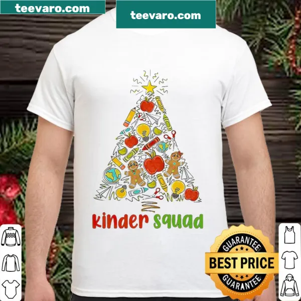 Christmas tree with school tools design shirt for teachers