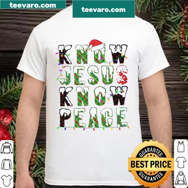 Inspirational Christmas shirt with faith-based message