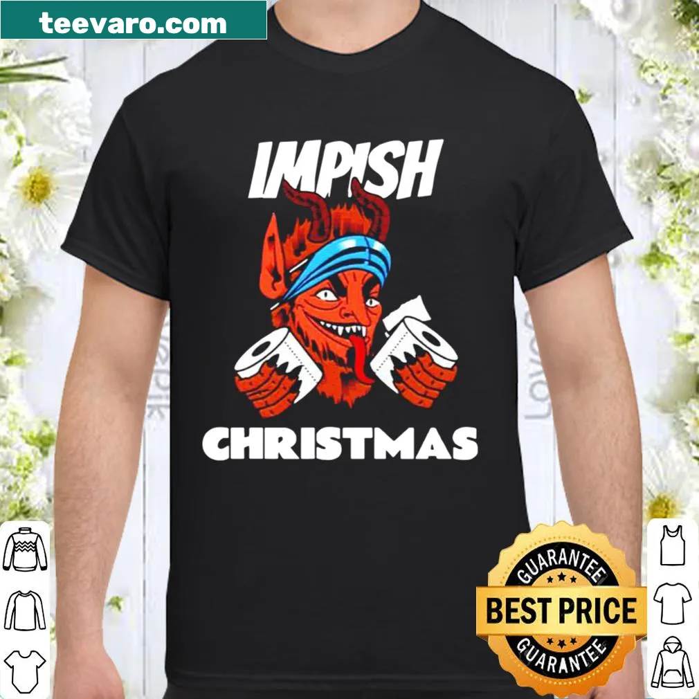 Quirky shirt design featuring Krampus for Christmas