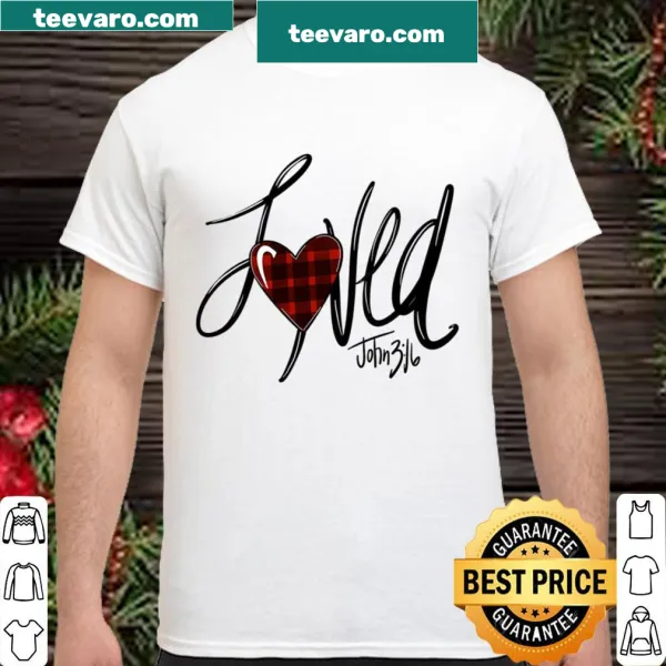 Buffalo Plaid LOVE shirt design for Valentine's Day