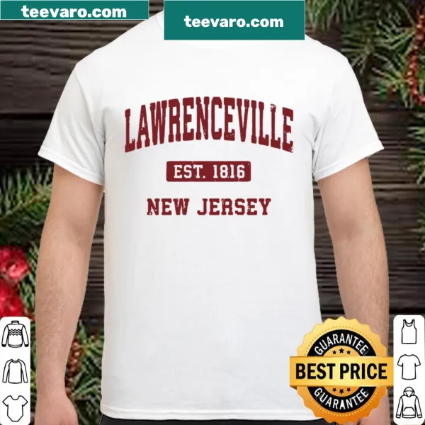 Vintage athletic shirt representing Lawrenceville, New Jersey