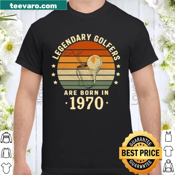Vintage shirt celebrating legendary golfers born in 1970