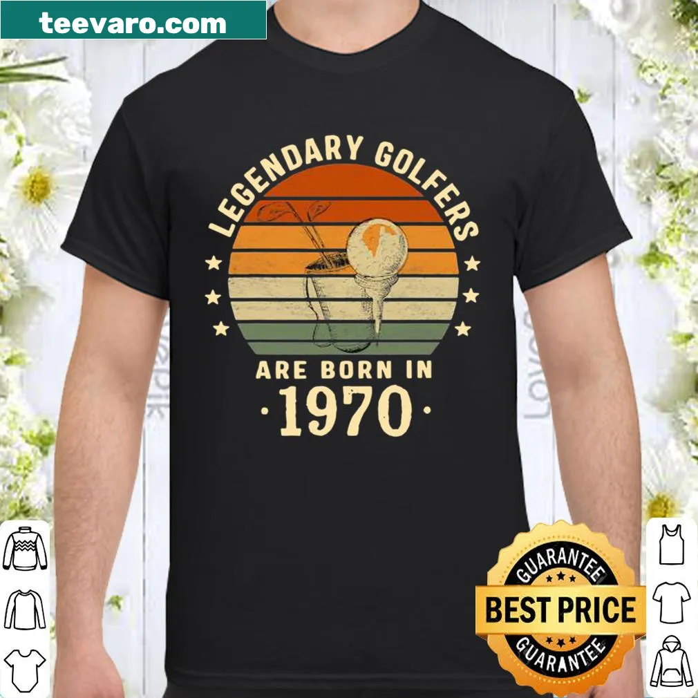 Vintage shirt celebrating legendary golfers born in 1970