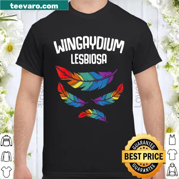 Funny LGBTQ+ shirt with whimsical text celebrating love