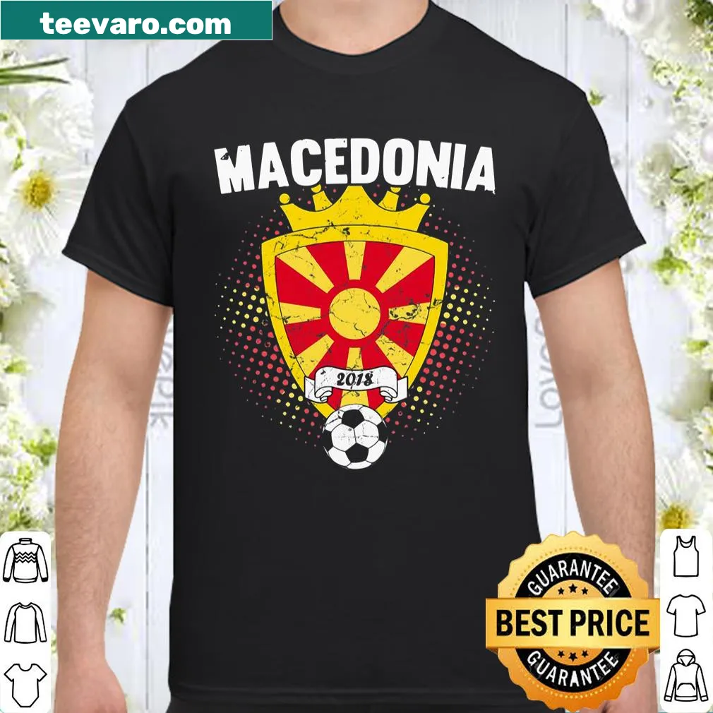 Macedonia soccer shirt with national flag design