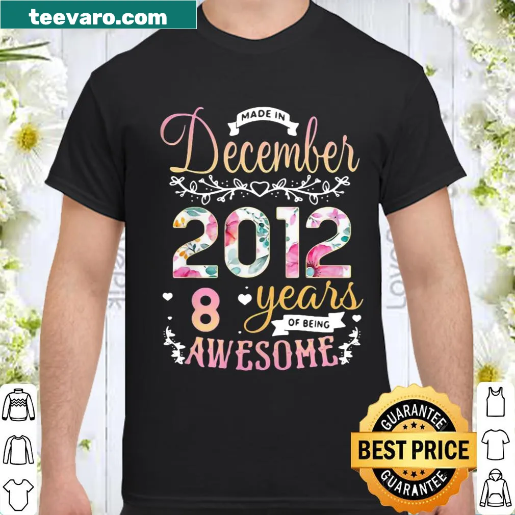 Typography design celebrating 8 years since December 2012