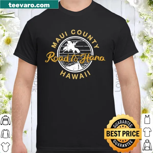 Illustrated Maui Road to Hana shirt celebrating travel and adventure
