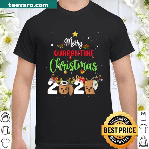 Family shirt with Merry Quarantine Christmas 2020 text