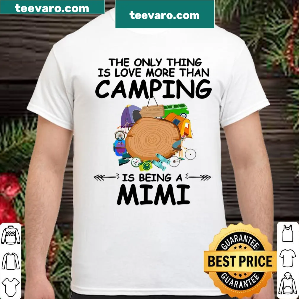 Camping-themed shirt for Mimi with playful outdoor illustrations