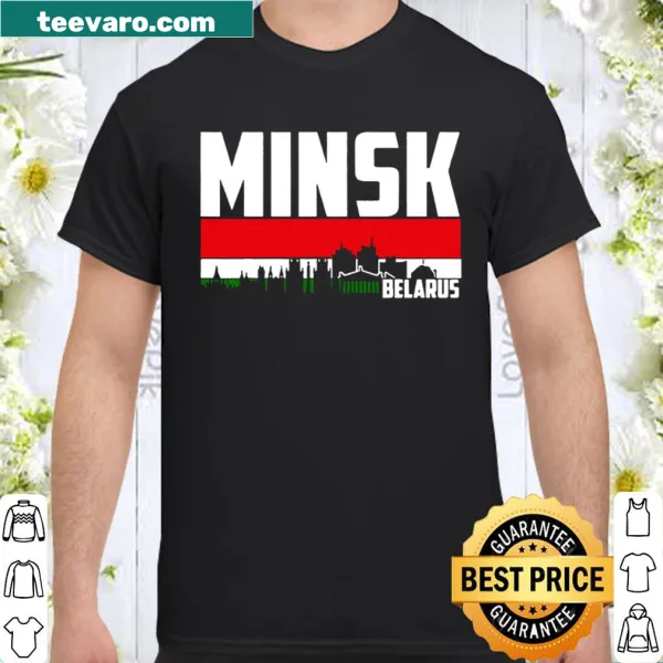 Illustrated T-shirt featuring the skyline of Minsk