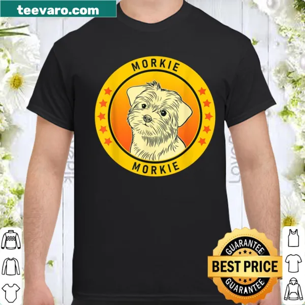 Illustrated Morkie dog lover t-shirt featuring charming graphics