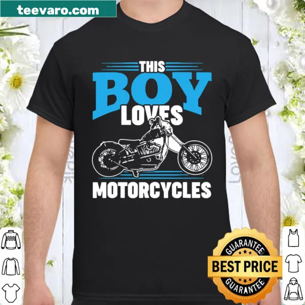 Motorcycle graphic shirt for boys